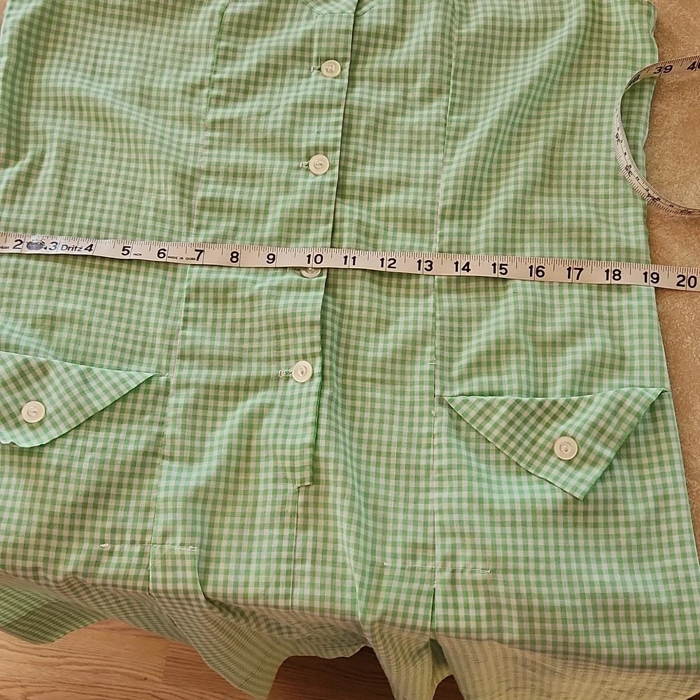 Misses vintage handmade gingham dress: 38 " bust appr size 10 - Picture 6 of 6